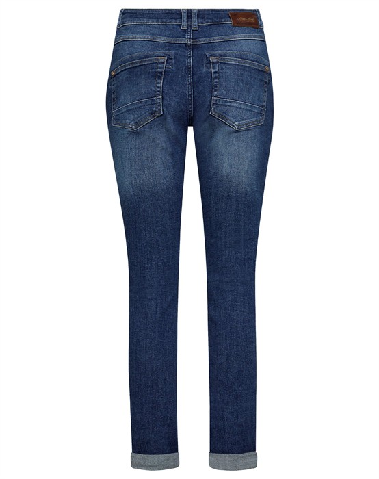 MMNaomi Ricamo Jeans - Mid Blue